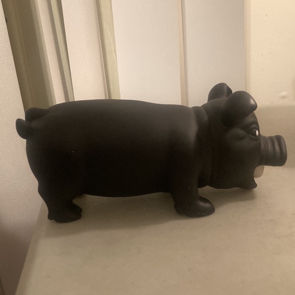 Animolds Squealing Black Pig Toy - Picture 3 of 7